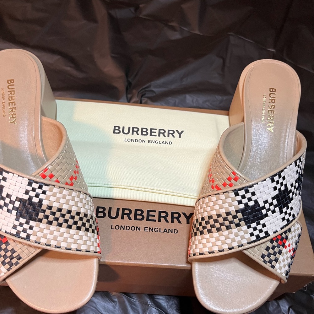 Burberry Castlebar women woven sandal - Picture 3 of 6